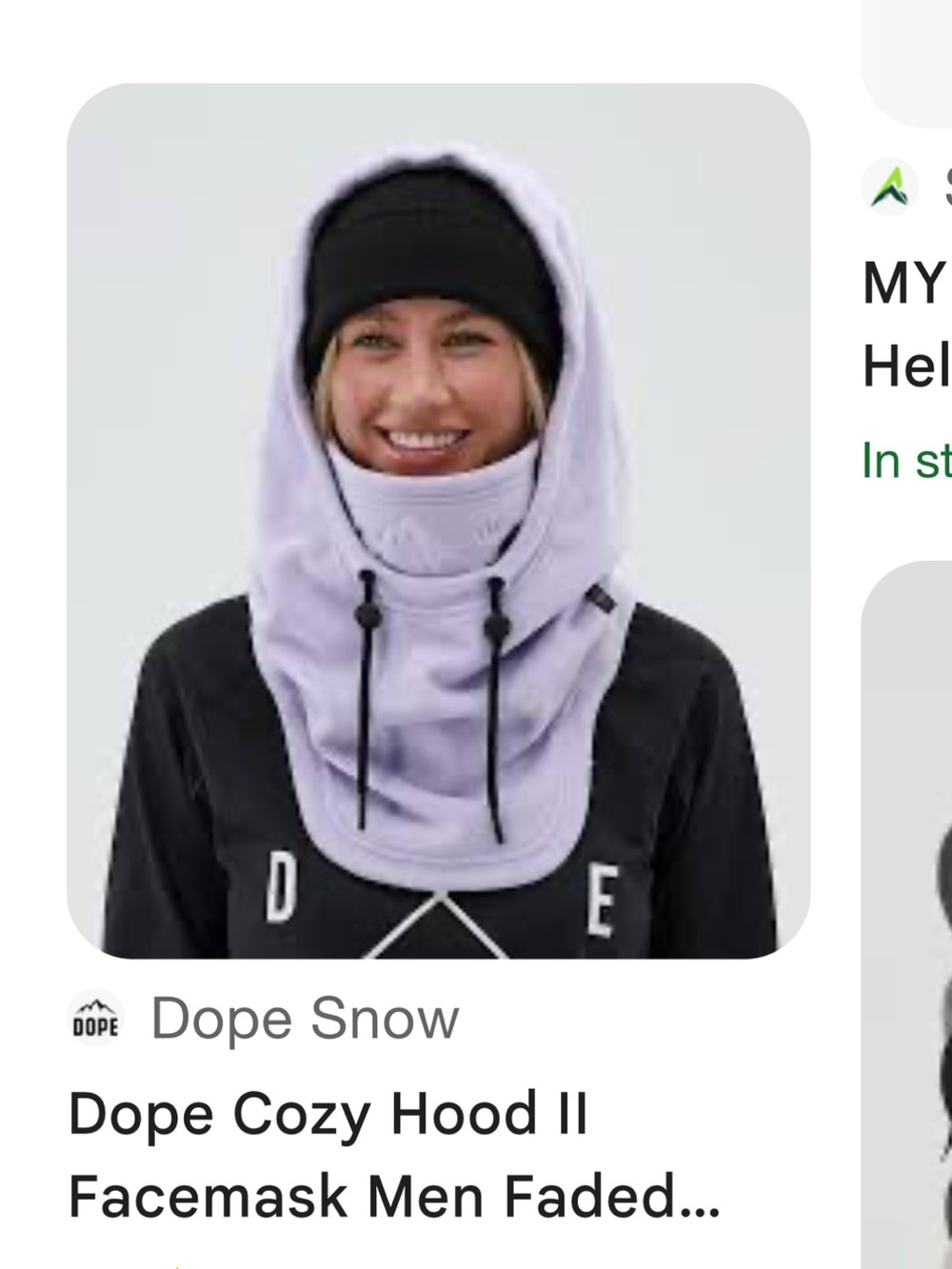 Dope Snow head/ face warmer & Pink brand neck face/ warmer